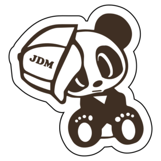 JDM Hat Panda Sticker (Brown)